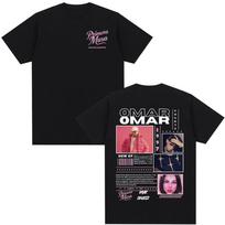 Omar Courtz Primera Musa Album Tour Merch T Shirt Men Women Clothing Hip Hop Fashion T-shirt Casual Cotton Short Sleeve T-shirts Casual Top S pink