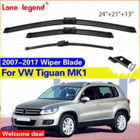 3PCS For VW Tiguan MK1 2007-2017 24 +21 +13  Front Rear Wiper Blades Windshield Windscreen Window Cutter Accessories 2007 2008 VW Tiguan yellow