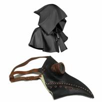 Maro daktaro kaukės ir apsiausto rinkinys Helovino kostiumas Žmogaus paukščio snapo kaukė Cosplay kostiumas Steampunk fotografijos rekvizitai Dovana gray