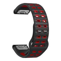 22 26mm Silicone Strap For Garmin Fenix 8 47mm 51mm/Fenix 6 6X 7 7X Pro 5 5X Plus/965 955/Epix QuickFit Smartwatch Band Bracelet 26mm Fenix 6X 6X Pro black