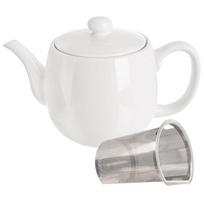 White Porcelain Teapot with Infuser 700ml