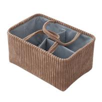 Multipurpose Fabric Storage Box With Carrying Handles Multi-Compartment Organizer For Home Office Playroom Use ruda