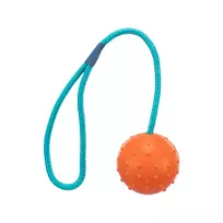 Žaislas šunims | Trixie kamuolys su virve, natūrali guma, ø 6 cm / 30 cm
