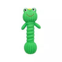 Žaislas šunims | Trixie lateksinis žaislas varlė-hantelis, 18 cm, žalias