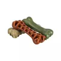 Skanėstai šunims | Trixie Denta Fun Veggie kaulas su įdubomis ir jūros dumbliais, 12 cm, 58 g