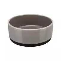 Dubenėlis | Trixie keraminis dubenėlis su guminiu žiedu, 0,75 l/16 cm, pilkas