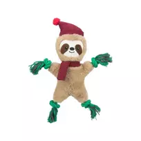 Žaislas šunims | Trixie Xmas žaislas šunims tinginys, pliušas ir virvė, 30 cm