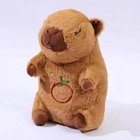 Baby Kapibara Breathing Sleep Plush Toys Baby Sleep Companion Sound and Light Creative Doll Toy for Kid Birthday Gift 11cm-30cm ruda