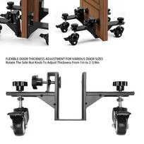 Thickened Door Installation Dolly Steel Door Lifter Tool Stable Panel Moving Cart  Carpenters black
