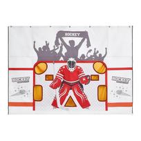 VEVOR Hockey Shooting Tarp, Shooter Tutor Ice Hockey Goal Practice Target, Tear-proof Premium Net with 7 Holes, Easy Set Up Hockey Net Replacement