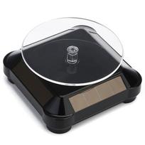Hot Sales Solar Rotating Display Stand 360 Degrees Dual Use Stable Automatic Turntable For Showcase A3 black