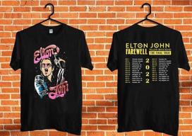 Elton John Farewell Tour 2022 Shirt L beige