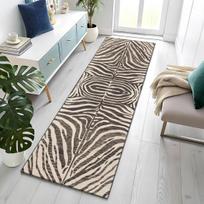 Prabangus Zebrų Rašto Ilgas Kilimas Neslystantis Koridoriaus Įėjimo Kilimas 3D Gyvūno Dryžiai Virtuvės Grindų Kilimas Ilgas Prie Lovos Namų Dekoracija 40x120cm(16x47in)