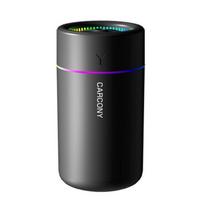 Xiaomi Mini drėkintuvas 280ML Didelė migla Spalvota šviesa Tylus aromato difuzorius Eteriniai aliejai Aromaterapija Automobiliui Namams Miegamajam juoda