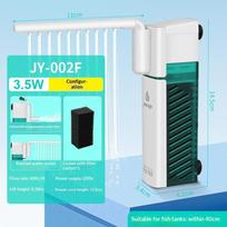 Aquarium Multi-Functional Filter Pump Fish Tank Submersible Air Oxygen Aerator Water Change Pump Wave-Making Fountain Water Pump 3.5w blue