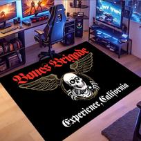 Powell Peralta riedlentės logotipas kilimas, tinkamas svetainei, miegamajam, žaidimų kambariui, kompiuterių kambariui ir namų dekoravimui. 70x100cm( 27x39in )