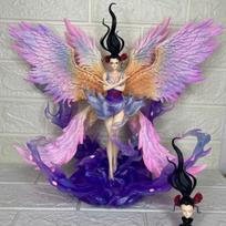 34cm JT Toys One Piece Anime Figure Nico Robin Figure 6 Wing 2 Heads Version Robin PVC Statue Model Ornament Collect Gift Toy gray