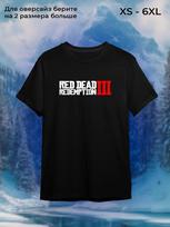 RDR T-shirt red dead redemption 3 logo L black