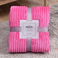 Heavy Duty Microfiber Yoga Blanket With Soft Coral Fleece For Cold Season Relaxation Rose Red black