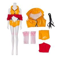 Ryškiai geltonas Cowboy Bebop Cosplay kostiumas Helovinui ir Anime konvencijoms XL orange