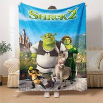 Shrek Theme Printed Blanket - Perfect for Couch, Bed, Travel & Outdoor Use | Machine Washable, Cozy & Durable. 100cmx150cm