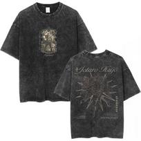 Giorno Giovanna Bruno Buccellati Marškinėliai Anime JoJo Keisti Nuotykiai Vintažiniai Išplauti Marškinėliai Unisex Per dydį Laisvalaikio Marškinėliai 3XL gray
