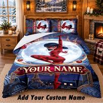 Miraculous Ladybug Custom Name 3Pcs Bedding Set 1 Bed Sheet 2 Pillowcases Bedroom Home Decor 135cmx200cm