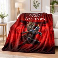 Assassins Creed Flannel Throw Blanket Soft Warm Cozy For Sofa Bed Indoor Home Bedroom Use 80cmx120cm black