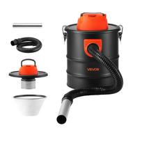 VEVOR pelenų siurblys 15L, 1200W galia Židinio valytuvas Pelenų siurblys Plieno korpusas, židiniams, granulių krosnelėms, malkinėms krosnelėms, laužavietėms, kepsninėms 28.5 x 29 x 35 cm