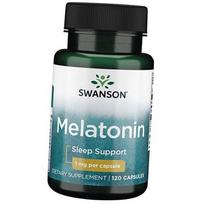Melatoninas, Melatonin 1, Swanson  120kaps. (72280016) 120caps