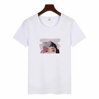 „Amour“ marškinėliai „Casual Cry Baby Melanie Martinez“ marginti marškinėliai „Feministiniai moterų Harajuku“ marškinėliai plius 3XL balta