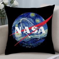 N-NASA S-Kosmoso Aviacijos Pagalvės Užvalkalas Trumpas Pliušas Sofa Dekoratyvinė Dovana Namai Dvispusis Spausdinimas Pagalvėlė Šeimos Mėtomasis Pagalvėlis 16x16Inch blue