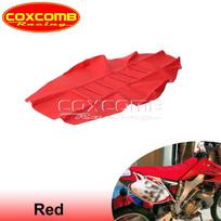 Custom MX Seat Cover Ribbed Motocross Racing Seat Pad For Suzuki Yamaha Gas Gas Kawasaki KLX KXF EXC RM RMZ DRM WR YZ 125 450 red