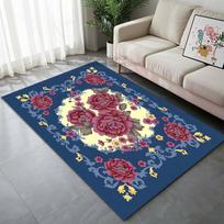 1 vnt. Vintažinis gėlių kilimas svetainei, miegamajam, sofai, namų dekoravimui, neslystantis grindų kilimėlis, modernus kilimas, greitas pristatymas 40cmx60cm gray