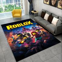 Animacinis R-Robloxs Žaidimų Žaidėjo Kilimas Kilimas Žaidimų Kambariui Miegamajam Svetainei Sofai Namų Dekoras, Vaikų Plotas Kilimas Neslystantis Grindų Kilimėlis 80x120cm