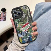 M-MF Rapper D-DOOM Phone Case For IPhone 16 15 14 13 12 11 Pro Max Plus Leather Soft Cover iphone XR gray