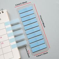 Bulk Pack 200-2400Pcs Transparent Sticky Notes Index Tabs Page Book Markers Label Stickers for Page Marking And Document Classif gray