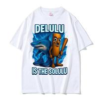Tung Tung Tung Sahur and Tralalero Tralala T Shirts Funny Italian Brainrot Meme Tshirts for Men Vintage Trend Oversized Tshirt 4XL blue
