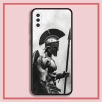 Spartan Phone Case For Samsung S23,23,22,30,21,10,9,Note20 Ultra,Lite,Ultra,5G,Plus,FE,Black Soft Case Samsung S23ULTRA5G white
