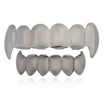 BES Hip Hop Body Jewelry Vampire Teeth Grillz Environmental Brass Dental Grills Teeth Grillz for Halloween Accessories juoda