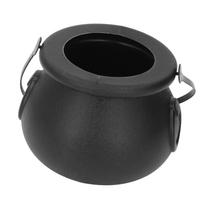 Mist Maker Fogger with Matte Witch Cauldron 12 LED Lights 7 Colors Fog Machine for Holiday Outdoor Party US Plug black