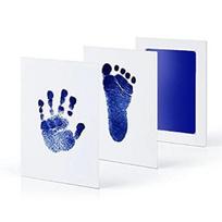 Washable Non-ink Pet Footprint Souvenir Pet Dog And Cat Paw Print Ink Pad Newborn Baby Handprint Footprints Safe And Non-toxic mėlyna