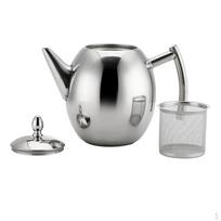1 / 1. Teapot with Infuser for Loose Tea Stainless Steel coffee and Kettle Pot 1.5L gray