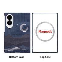 For Samsung Galaxy Z Fold 8 Case Kevlar Aramid Fiber Carbon Fiber Ultra-thin Lightweight Magnetic Business Protective Cover Galaxy Z Fold 8
