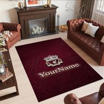 Liverpool Personalizuotas vardinis grindų kilimėlis Tinka prieškambariui, virtuvei, valgomajam, žaidimų kambariui Neslystantis kilimas Anime biuro dekoras 100cmx120cm