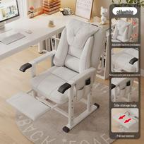 Sulankstoma vežimėlio tipo poilsio kėdė: Universalus naudoti bendrabutyje, biure ir namuose 3-Position Height, Wheels [Includes Lumbar Pillow] gray