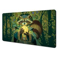 Magic black cat and crystal ball MTG Playmat Magic Card Battle Mat XCM tapete magic mtg NonSlip Durable Stitched Edge 30x80x0.2cm brown