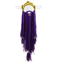 Šilta kepurė Vikingų ragų kepurė Juokinga gudri Didelės barzdos kaukės kepurė Vyriška barzdotos juokingos kepurės Kalėdos yellow purple