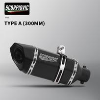 51mm motorcycle exhaust muffler 300/370/470MM with Db killer TYPE A gray