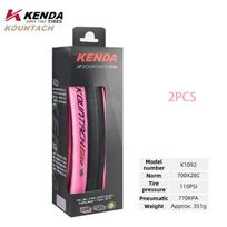 KENDA K1092 Puncture Protection Bike Tire Colorful 700x28C Folding Lightweight Pink Road Bike Tyre 700X28C Pink 2PCS